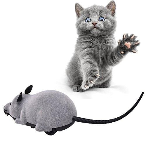 Patgoal Rat Toy for Cat, RC Funny Wireless Electronic Remote Control Mouse Rat Pet Toy for Cats Dogs Pets