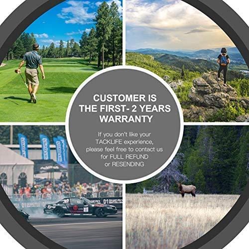 Laser Range Finder 900 Yard, RangeFinder 7X with Pin/Range/Speed/Scanning Model, USB Charging Cable, Wrist Strap, Carrying Case, 1/4'' Mounting Thread for Golf, Hunting, Hiking, Outdoor Using - MLR01