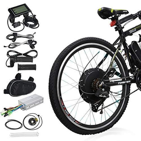 Voilamart 26" Rear Wheel Electric Bicycle Conversion Kit, 48V 1000W E-Bike Motor Kit with LCD Display, Intelligent Controller and PAS System, 750W Power Limited for Road Bike