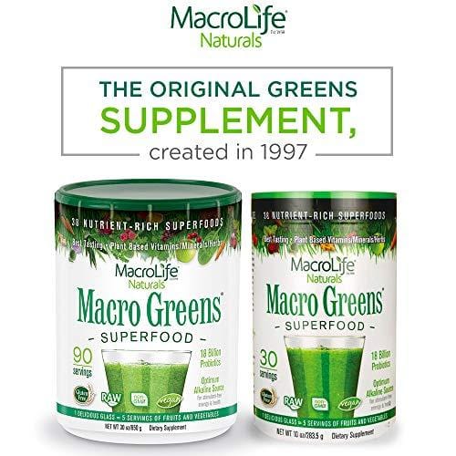 MacroLife Naturals Macro Greens Superfood - 30oz - 90 Servings