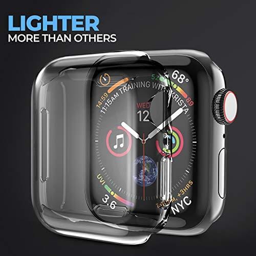 MIZOO Case for Apple Watch Screen Protector, 38mm All Around Soft TPU HD Clear Touch Screen Protector Bumper Cover [2 Pack] Ultra-Thin Case for Series 3/2/1 38mm