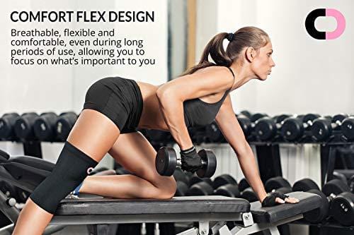 Knee Brace Compression Sleeve (1 Pair) - Best Knee Support Braces for Meniscus Tear, Arthritis, Joint Pain Relief, Injury Recovery, ACL, MCL, Running, Workout, Basketball, Sports, Men and Women [product _type] Crucial Compression - Ultra Pickleball - The Pickleball Paddle MegaStore