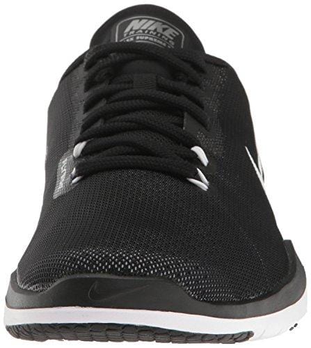 NIKE Women's Flex Supreme TR 5 Cross Training Shoe, Black/White/Pure Platinum, 9.5 B(M) US
