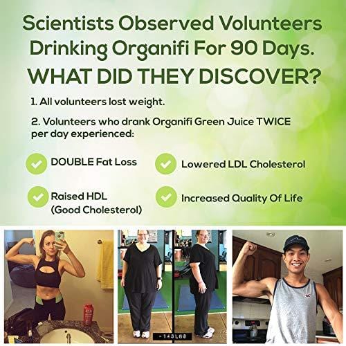 Organifi: Green Juice - Organic Superfood Supplement Powder - 30 Day Supply - USDA Certified Organic Vegan Greens- Hydrates and Revitalizes - Boost Immune System - Support Relaxation and Sleep