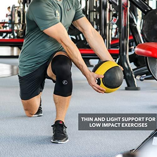 Copper Knee Sleeve - Light Support for Recovery, Arthritis, Running, Joint Pain Relief, Stiff Muscles, Injury - Thin Knee Brace, Non Slip LITE Compression Fit for Women, Men, Kids & Plus Sizes (6XL)