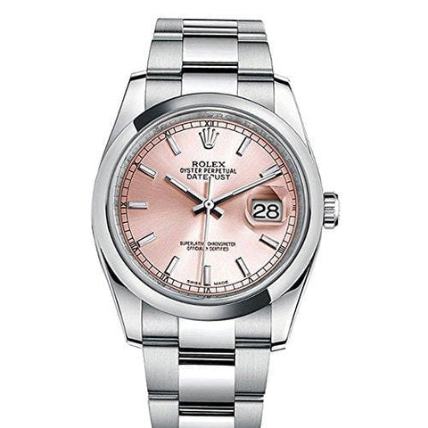 Rolex Datejust 36 Pink Index Dial Oyster Watch 116200