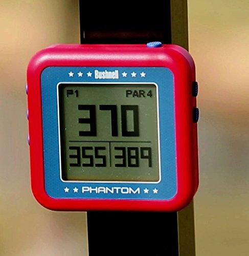 Bushnell Phantom (USA - Red/White/Blue) Power Bundle with PlayBetter Portable USB Charger (2200mAh) | Handheld Golf GPS, Built-in Golf Cart Magnet, 35,000+ Pre-Loaded Courses, Compact & Lightweight