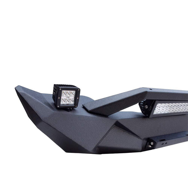 BESKE Jeep Wrangler front bumper Blade Front Bumper w/Winch Plate & 72W Light Bar & 18W Fog Lights Jeep Wrangler JL & JLU