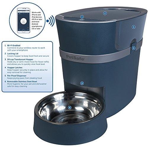 PetSafe Smart Feed Automatic Dog and Cat Feeder, Wi-Fi Enabled Pet Feeder, Smartphone App for iPhone and Android