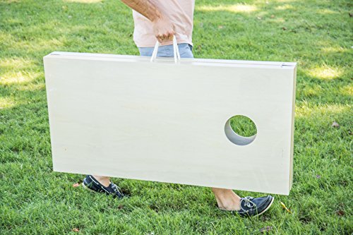 Triumph All-Wood Cornhole Set Includes Two Cornhole Boards and Eight Bags - More Sizes Available