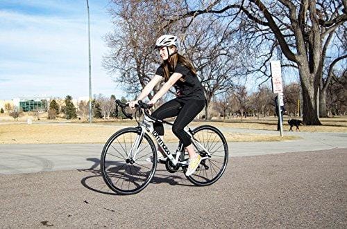 Tommaso Tiempo - Closeout XS, Small Sizes Only - Endurance Aluminum Road Bike, Carbon Fork, Shimano Sora, 18 Speeds, Aero Wheels - Black/Red/White - Extra Small