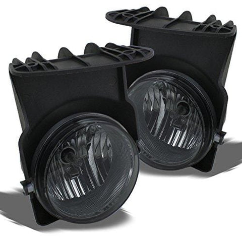 For GMC Sierra Pickup Truck Bumper Driving Smoked Fog Lights Driver/Passenger Lamps with Switch/Bulbs