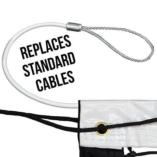 Heavy Duty 47 Ft Replacement Tennis Net Cable - Choose Color! (WHITE)