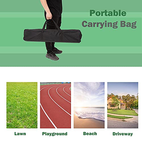 YOLENY Portable 22 FT Pickleball Net Set with Carrying Bag, Steel Frame Weather-Proof, Outdoor Games for Kids and Adults, Pickleball Game Set Regulation Size for Lawn, Playground, Beach, Driveway