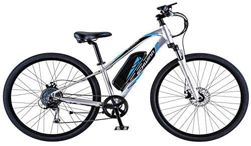 Schwinn Sycamore 350 Watt hub-drive, mountain/hybrid, electric bicycle, 8 speeds, wheel size Womens size (Small)