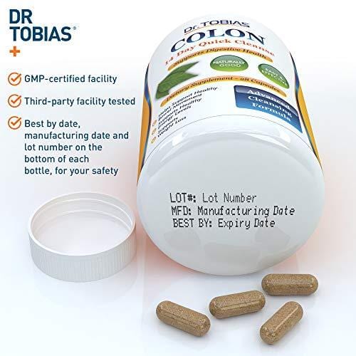 Dr Tobias Colon 14 Day Quick Cleanse - Supports Detox & Increased Energy Levels (28 Capsules)