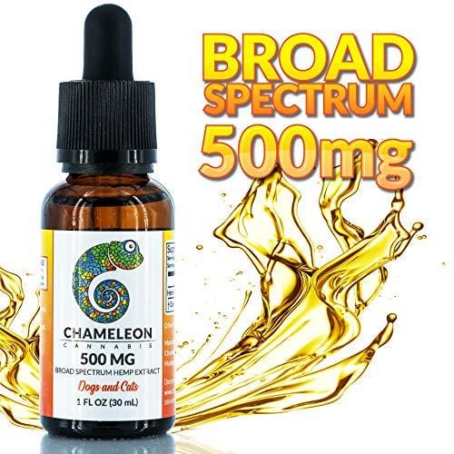 Hemp Extract Oil for Dog and Cats - 500mg - For Separation Anxiety | Pain Relief | Calming | Joint Support | Organic | Non-GMO | Made in the USA - 30mL