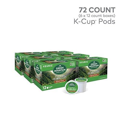 Green Mountain Coffee Roasters Colombian Fair Trade Select Keurig Single-Serve K-Cup Pods, Medium Roast Coffee, 12 Count (Pack Of 6) ( Pack May Vary )