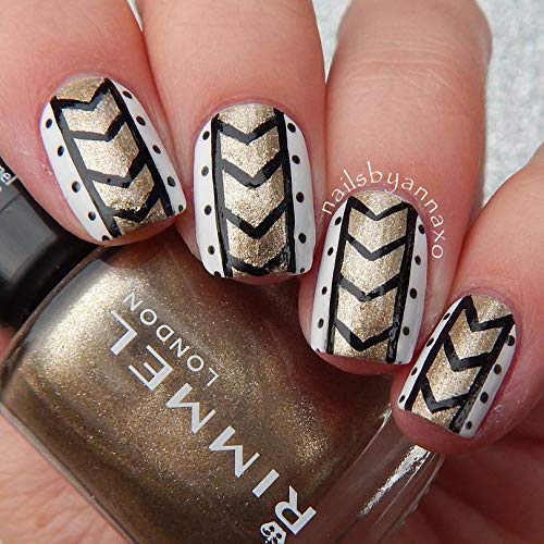 Winstonia 5 pcs Nail Art Brushes Set Liner Striping Brush for Strokes, Details Painting, Blending, Elongated Lines - FINE LINE