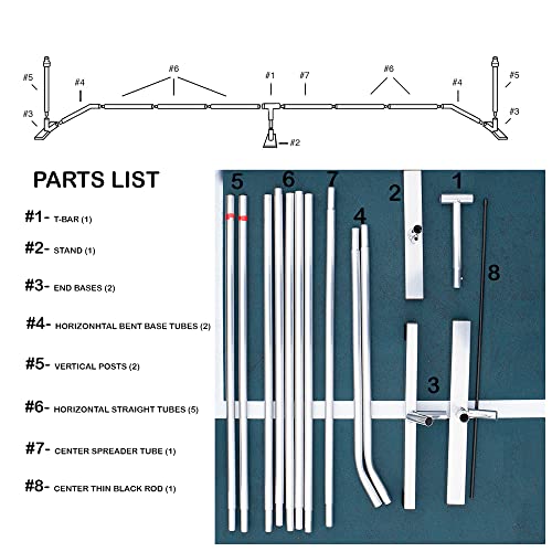Champion Portable Pickleball Net System | Regulation Size 22 Foot Length | Snap Together Steel Frame with Net and Carry Bag | Easy Assembly