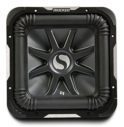 Kicker S12L7 Car Audio Solobaric L7 Square 12" Sub Dual 4 Ohm 1500W 11S12L74 Subwoofer L7S12