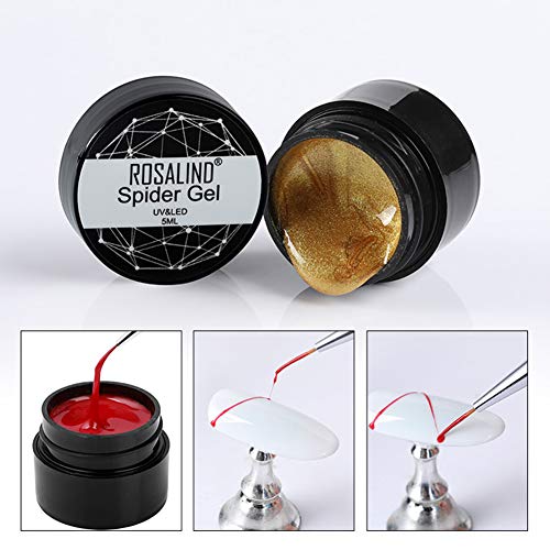 Braceus DIY Pulling Line Silk Spider Painting Drawing Gel UV Nail Art Lacquer Varnish 21