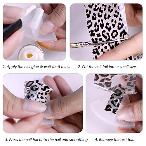 Halloween Nail Stickers Foil Transfer Design 10 Sheets Nail Art Foil Wraps Tattoo Paper Pumpkin Spider Skull Ghost Nail Decals for Women Manicure Tips Decoration Halloween Party Favors Supplies