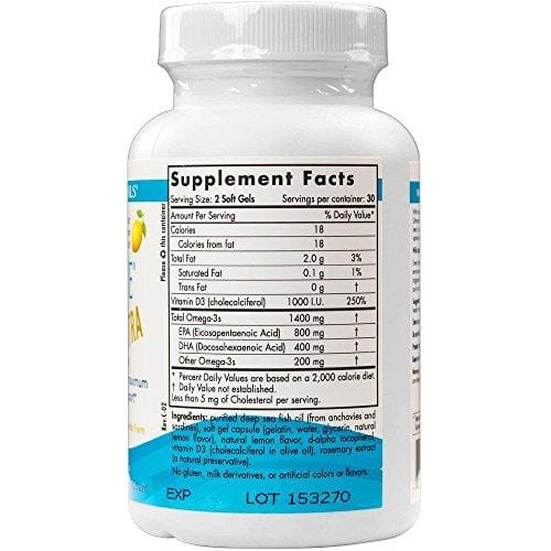 Nordic Naturals - Ultimate Omega Xtra, Support for a Healthy Heart, 60 Soft Gels (FFP)