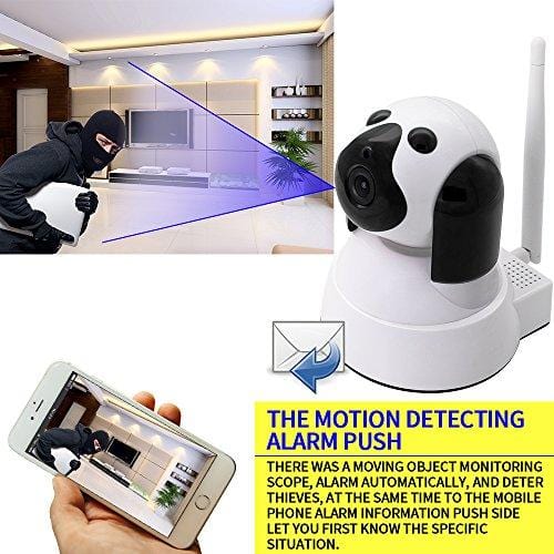 Yooan WiFi IP Camera 720P HD Wireless Camera Baby Pet Monitor Surveillance Home Security Camera Nanny IP Cam Pan/Tilt with Motion Detection Two-Way Audio Night Vision