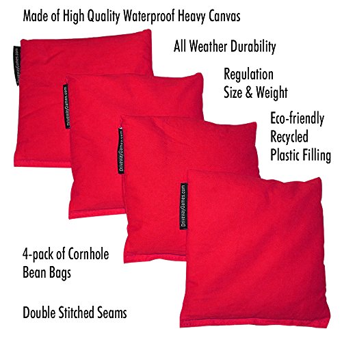 Driveway Games All Weather Cornhole Set. Regulation Corn Toss Boards & Bean Bags. Family Outdoor Lawn Yard Game, White