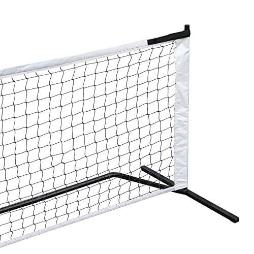 F2C Portable Universal Recreational 22FT Pickleball Net Soccer Tennis Net Game Set System W/Metal Frame Stand and A Carrying Bag, Family Sport Games
