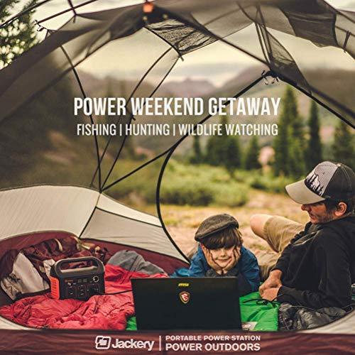 Jackery Portable Power Station Explorer 240, 240Wh Emergency Backup Lithium Battery, 110V/200W Pure Sinewave AC Outlet, Solar Generator for Outdoors Camping Travel Fishing Hunting