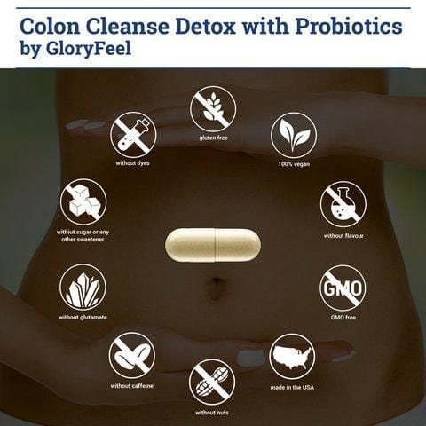15 Day Quick Colon Cleanse Detox with Probiotics for Constipation Relief Supplements for Women and Men