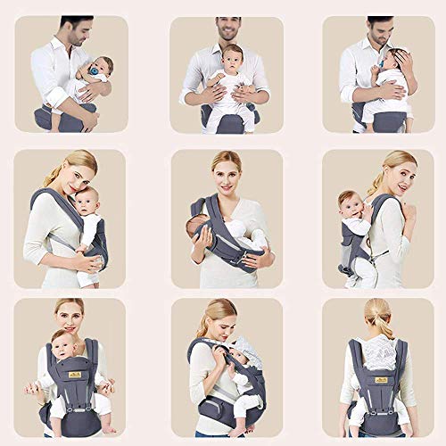 Viedouce Baby Carrier with Seat Lightweight Child Carriers for Infant Toddler, Dark Gray