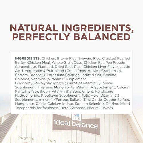 Hill'S Ideal Balance Adult Natural Dog Food, Chicken & Brown Rice Recipe Dry Dog Food, 30 Lb Bag