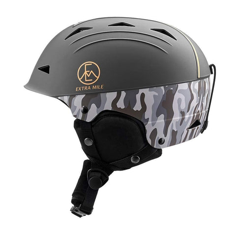 Extra Mile Ski & Snowboard Helmet w/Active Ventilation - EN 1077 Certified Safety, Matte Finish for Men, Women & Youth