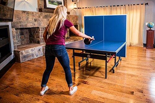 STIGA Advantage Competition-Ready Indoor Table Tennis Table 95% Preassembled Out of the Box with Easy Attach and Remove Net