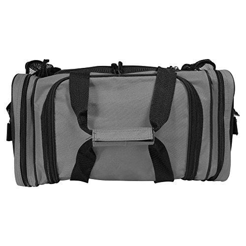 DALIX 17" Duffle Bag Front Mesh Pockets in (Gray)
