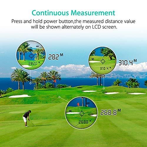 BOBLOV 650Yards Golf Rangefinder with Pinsensor 6X Magnification Support Vibration and USB Charging Flag Lock Distance Speed Measurement Range Finder (Black Without Slope)