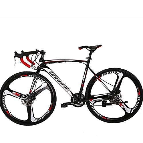 Eurobike Road Bike 700C Wheels 21 Speed Disc Brake Bicycle 54cm/Medium Frame Size (3 Spoke mag Wheel)