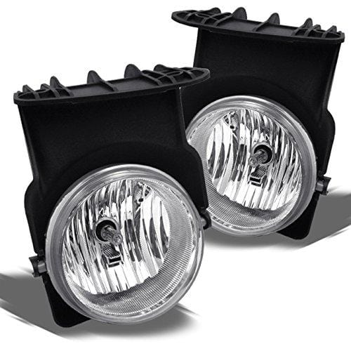 For GMC Sierra Pickup Truck Bumper Driving Clear Fog Lights Driver/Passenger Lamps with Switch/Bulbs