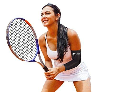 Copper Compression Recovery Elbow Sleeve - Guaranteed Highest Copper Content Elbow Brace for Tendonitis, Golfers Elbow, Tennis Elbow, Arthritis. Copper Infused Fit Elbow Support Arm Sleeves Men Women