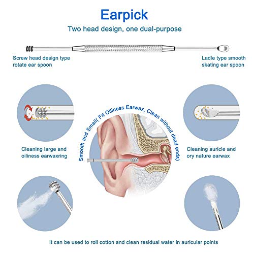 HIFAU 8PCS Premium Cuticle Nippers Pusher Manicure Tools Set, Professional Ingrown Toenail File, Cuticle Remover Trimmer Cutters Tool Gel Nail Art Kit, Stainless Steel, Travel, Gift