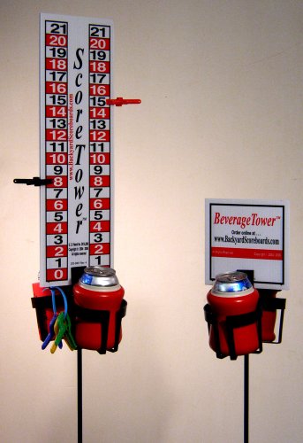 ScoreTower Combo Set - Scoreboard & Drinkholders for Horseshoes