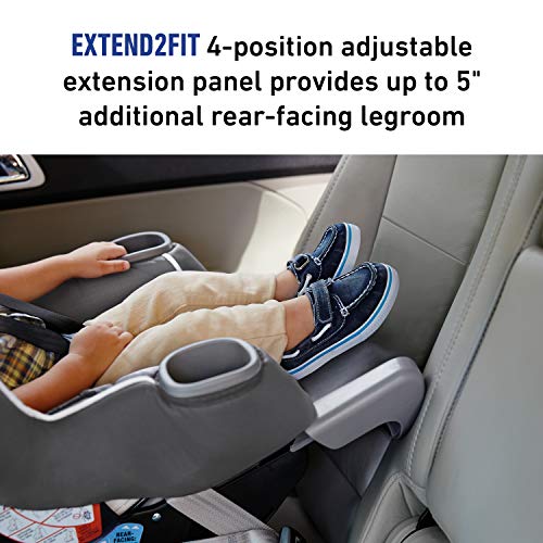 Graco Extend2Fit Convertible Car Seat | Ride Rear Facing Longer with Extend2Fit, Binx