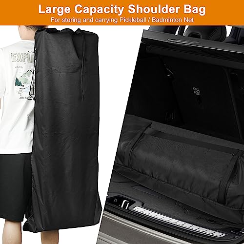 Cosmos Pickleball Net Storage Bag Pickle Ball Equipment Carry Bag Badminton Net Case Boundary Line Carrying Bag for Game Equipment Accessories Storage in Driveway Backyard (Mesh Net NOT Included)