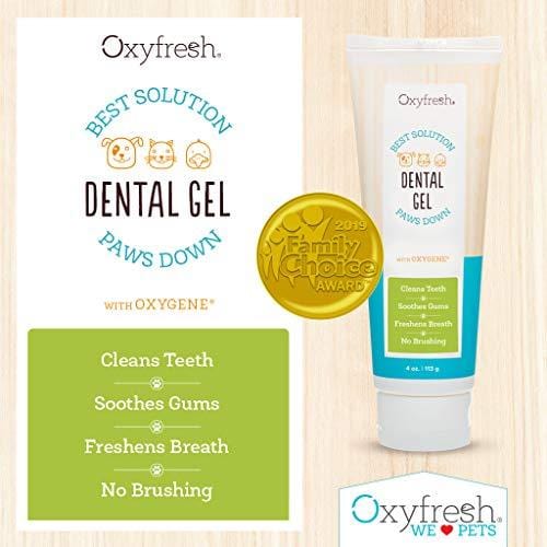 Oxyfresh Pet Toothpaste For Dogs & Cats- Professional formula - Fresh Breath & Healthy Teeth & Gums for Dogs and Cats - Fast-acting Dental Care Pet Gel - Cleans Teeth, Removes Plaque & Freshens Breath