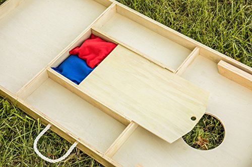 Triumph All-Wood Cornhole Set Includes Two Cornhole Boards and Eight Bags - More Sizes Available