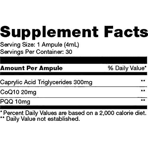 Bulletproof Unfair Advantage, Brain Octane MCT, PQQ, CoQ10, for Clean Clear Energy, Power Up on a Cellular Level (30 Ampules)