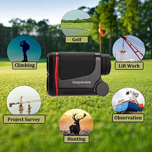 GangnamStyle Golf Rangefinder for Flag-Lock and Distance/Speed/Angle Measurement Range Finder +/-0.3Yards Precision for Golf Sports, Hunting, Climbing, Archery (RF01-800B)